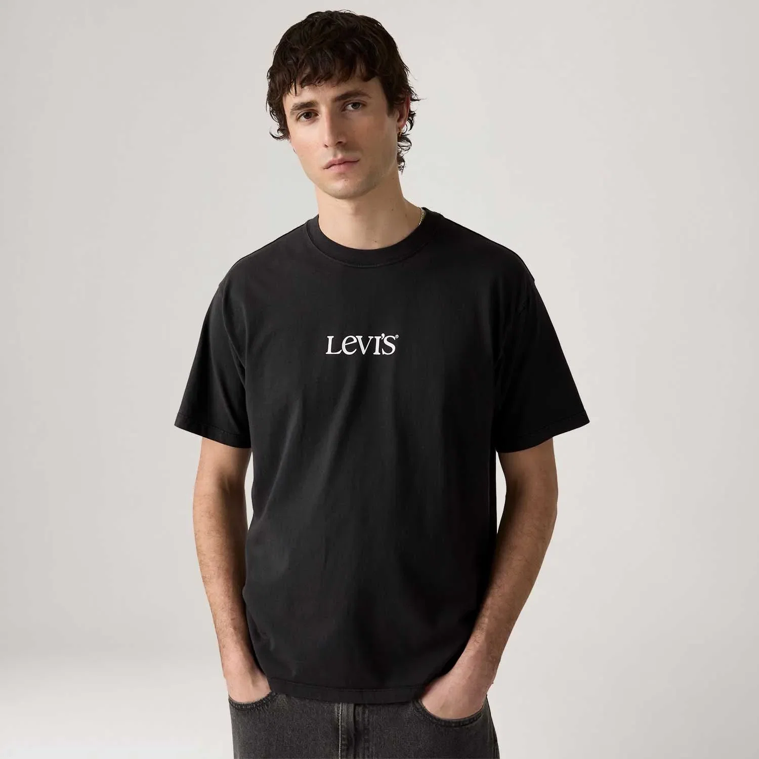 Camiseta Levi's® Vintage Graphic Preta Manga Curta — imagem 1