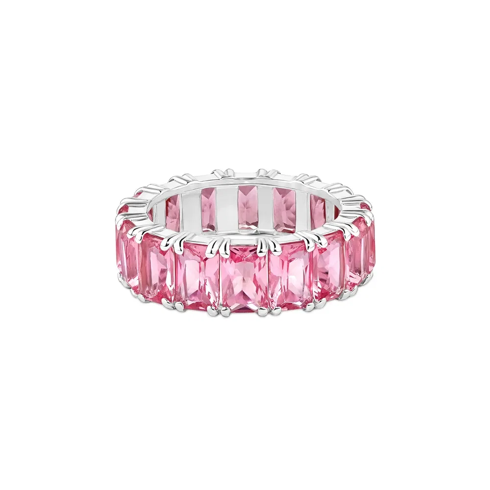 Anel Life Royal em Prata 925 com Pedras Rosas — imagem 1