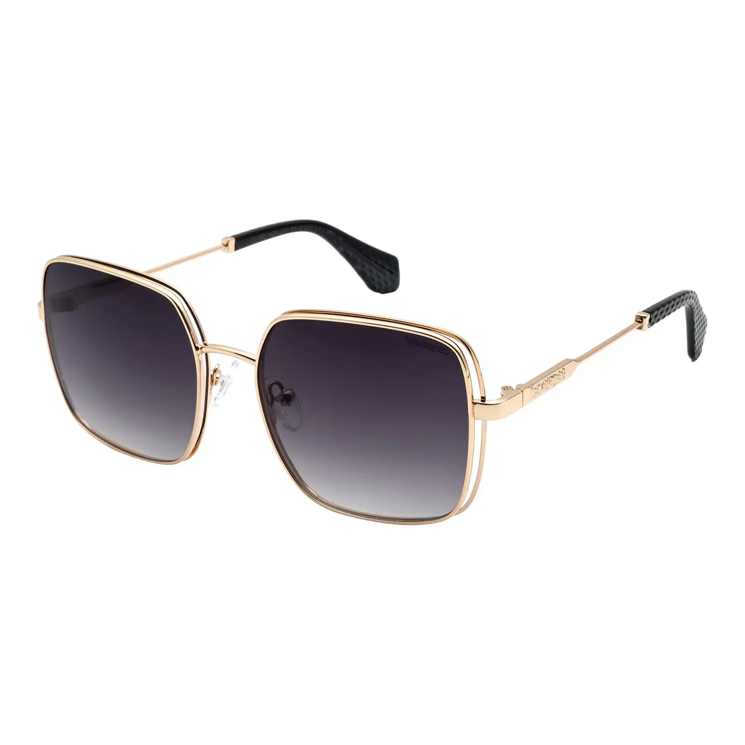 Óculos de Sol Feminino Havaianas Quadrado Degradê Dourado — imagem 1