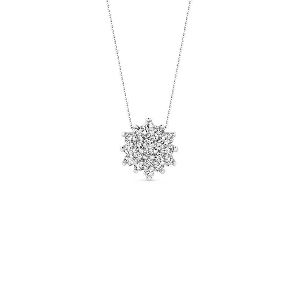 Pingente Lyra em Ouro Branco 18k com Diamantes 0,32 ct, 9mm — imagem 1