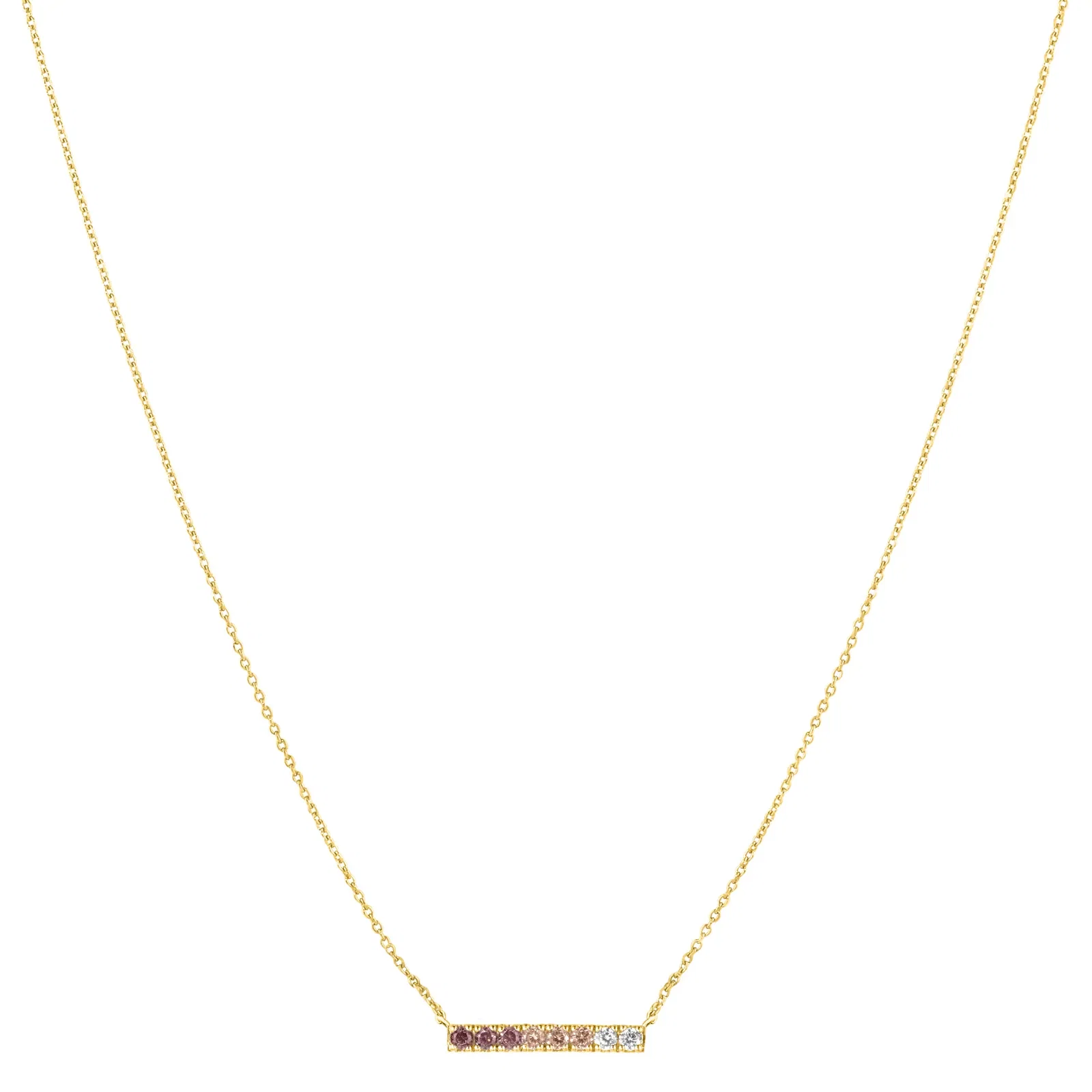 Colar Life Auba em Prata 925 com Banho de Ouro Amarelo 18k e Pedras Coloridas, 45cm