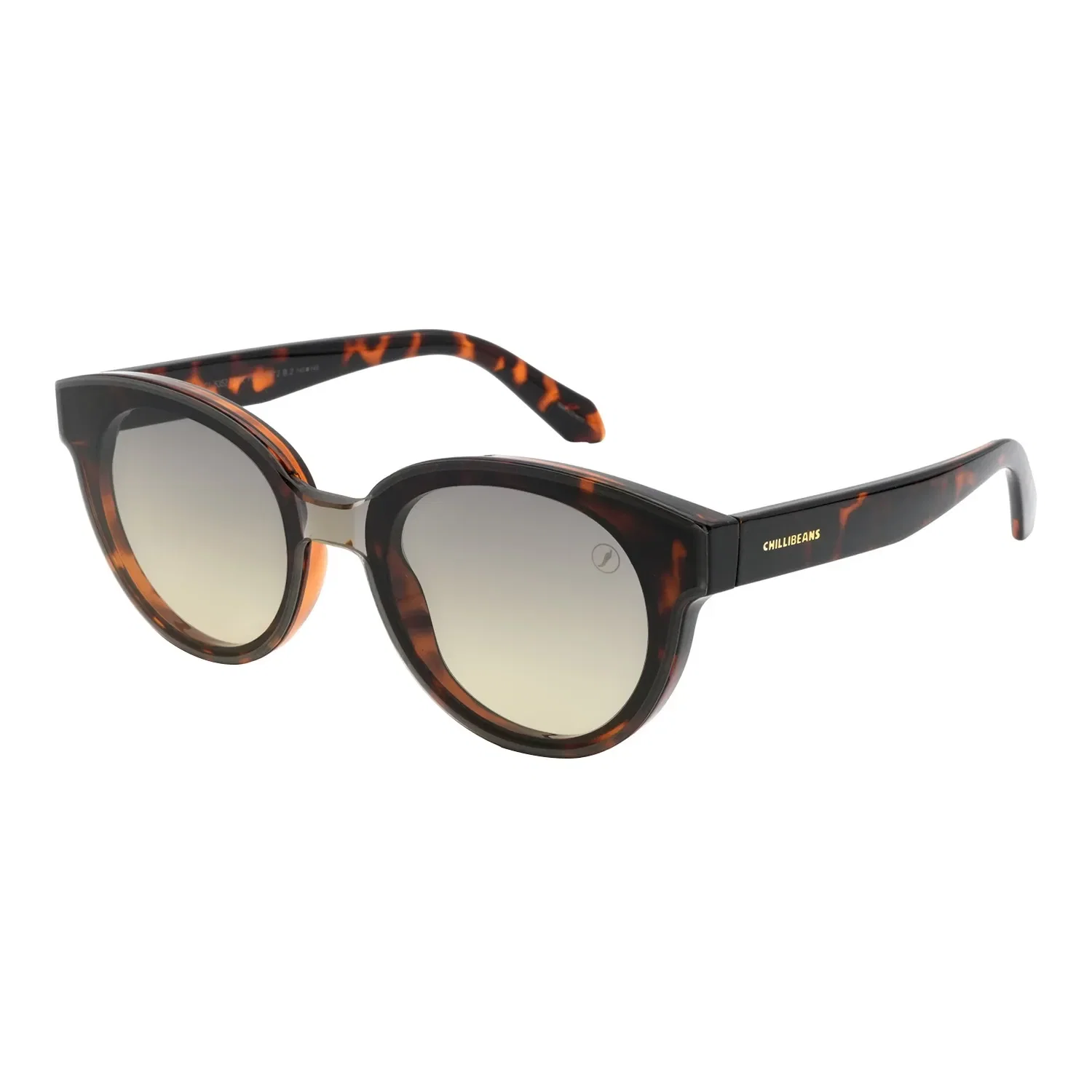 Óculos de Sol Feminino Infinity Redondo Tartaruga — imagem 1