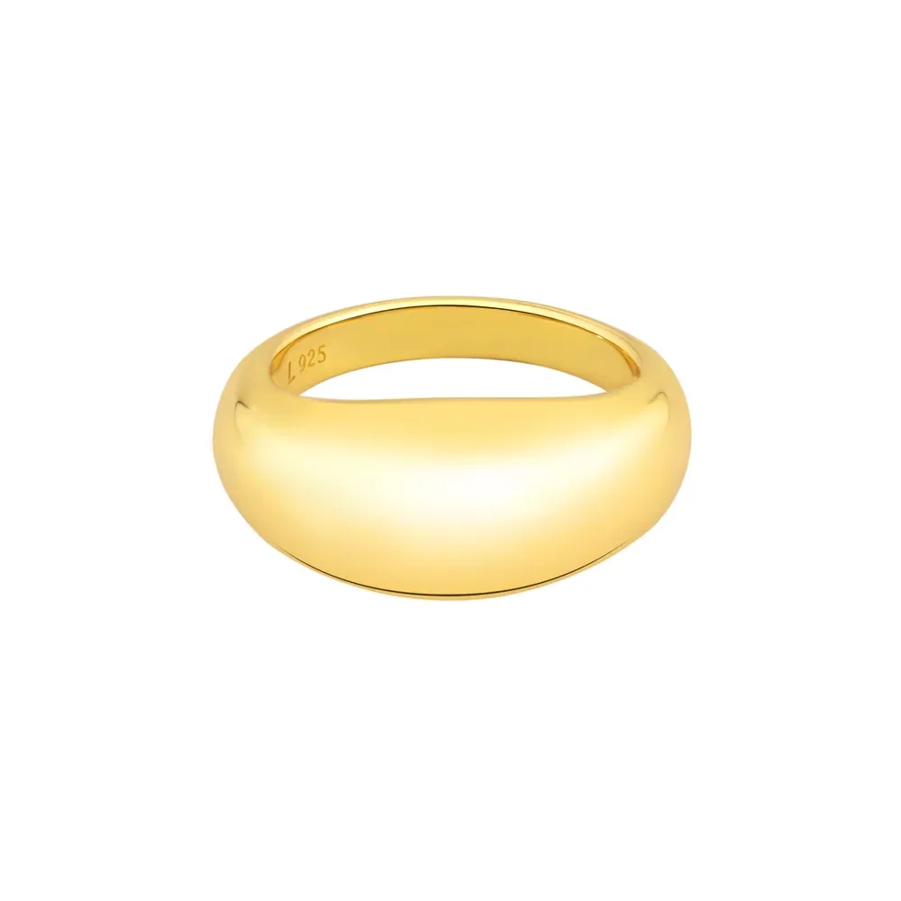 Anel Life Galaxy em Prata 925 com Banho de Ouro Amarelo 18k, 11.6mm
