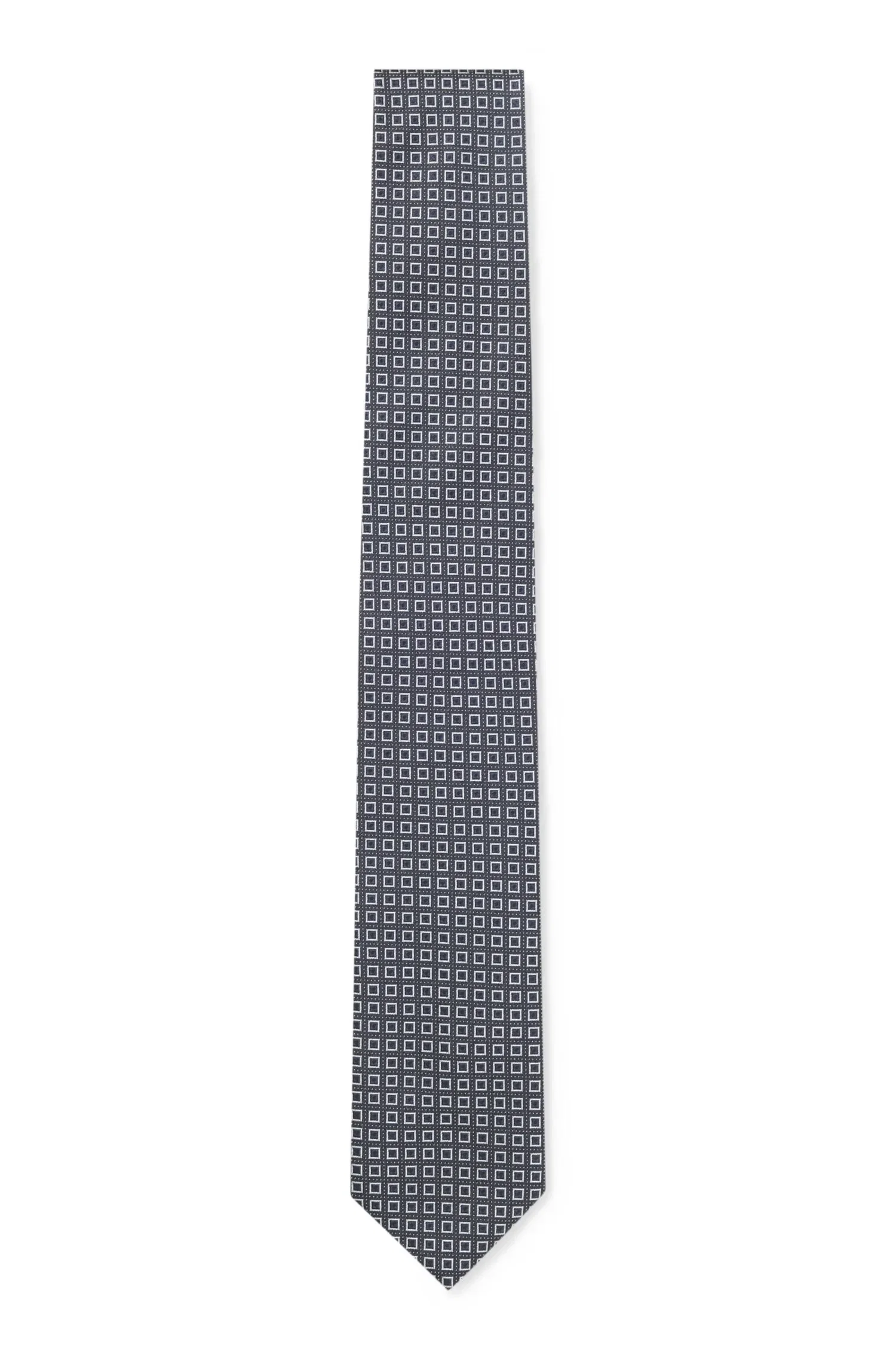 Gravata Em Mistura De Seda Com Jacquard Em Micropadrão