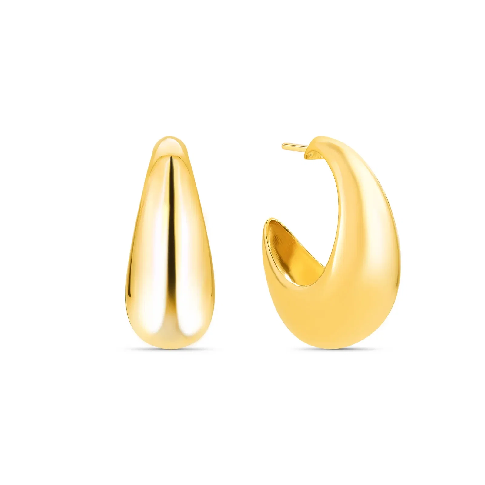 Argola Life Galaxy em Prata 925 com Banho de Ouro Amarelo 18k, 30mm — imagem 1