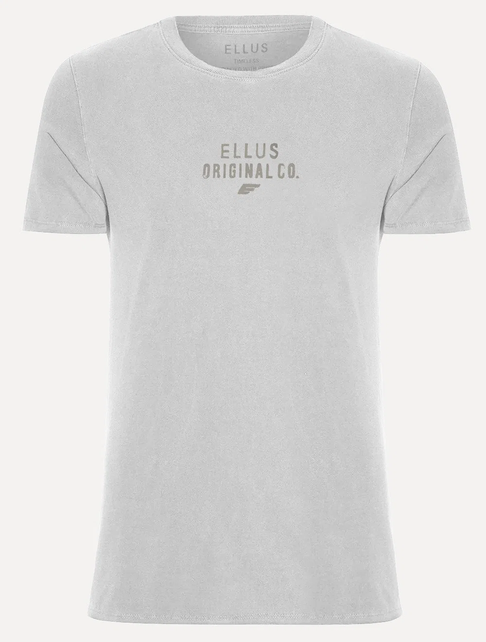 Camiseta Ellus Masculina Cotton Fine Washed Originals Cinza