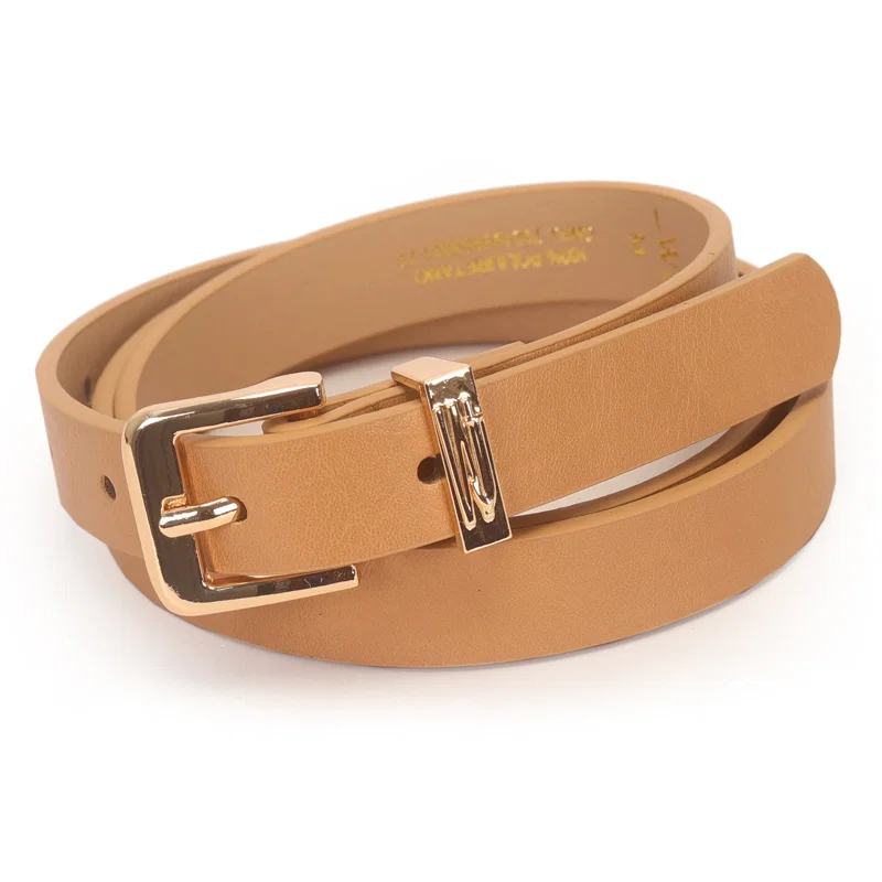 Cinto Feminino Passante Metal Com Logo Wj Alto Relevo 2 Cm