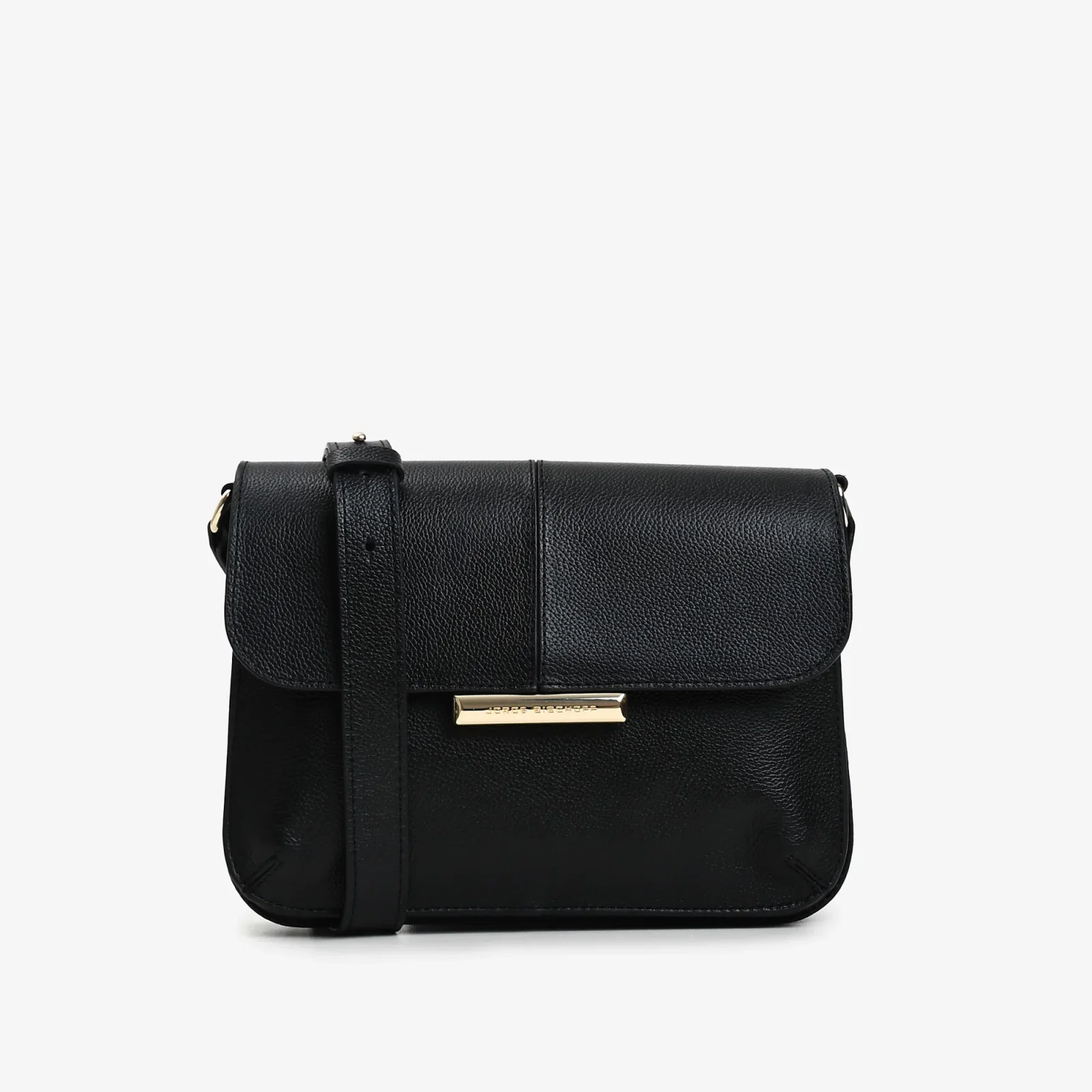 Bolsa Transversal Preto Couro