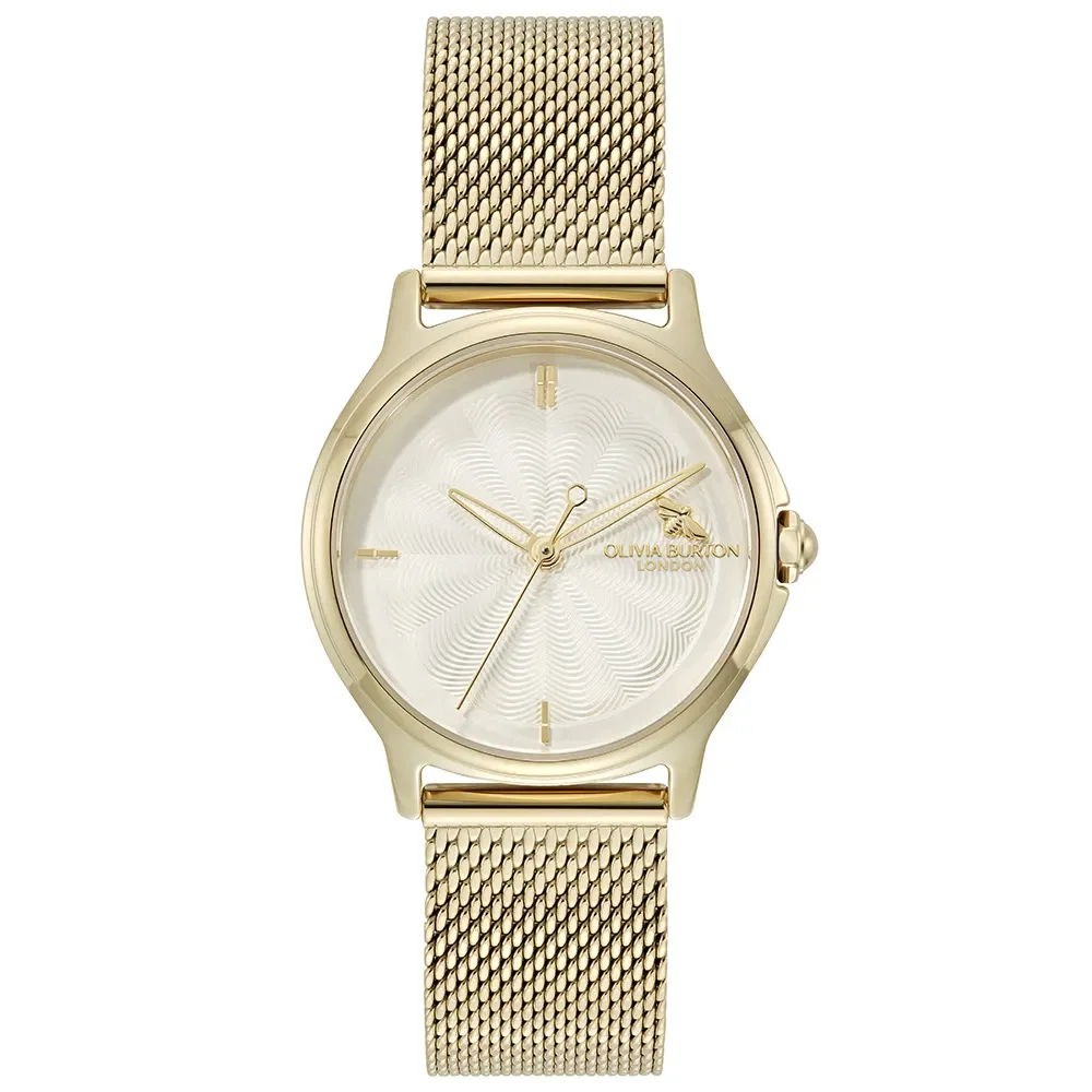 Relógio Olivia Burton Classic Bee Feminino em Aço Dourado 24000341