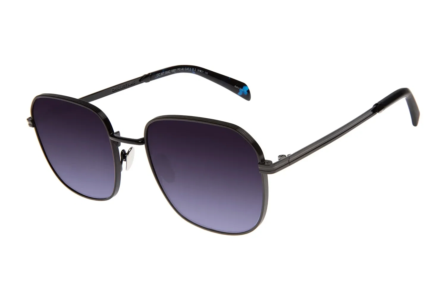 Óculos de Sol Masculino Chilli Beans Premium Quadrado Azul — imagem 1