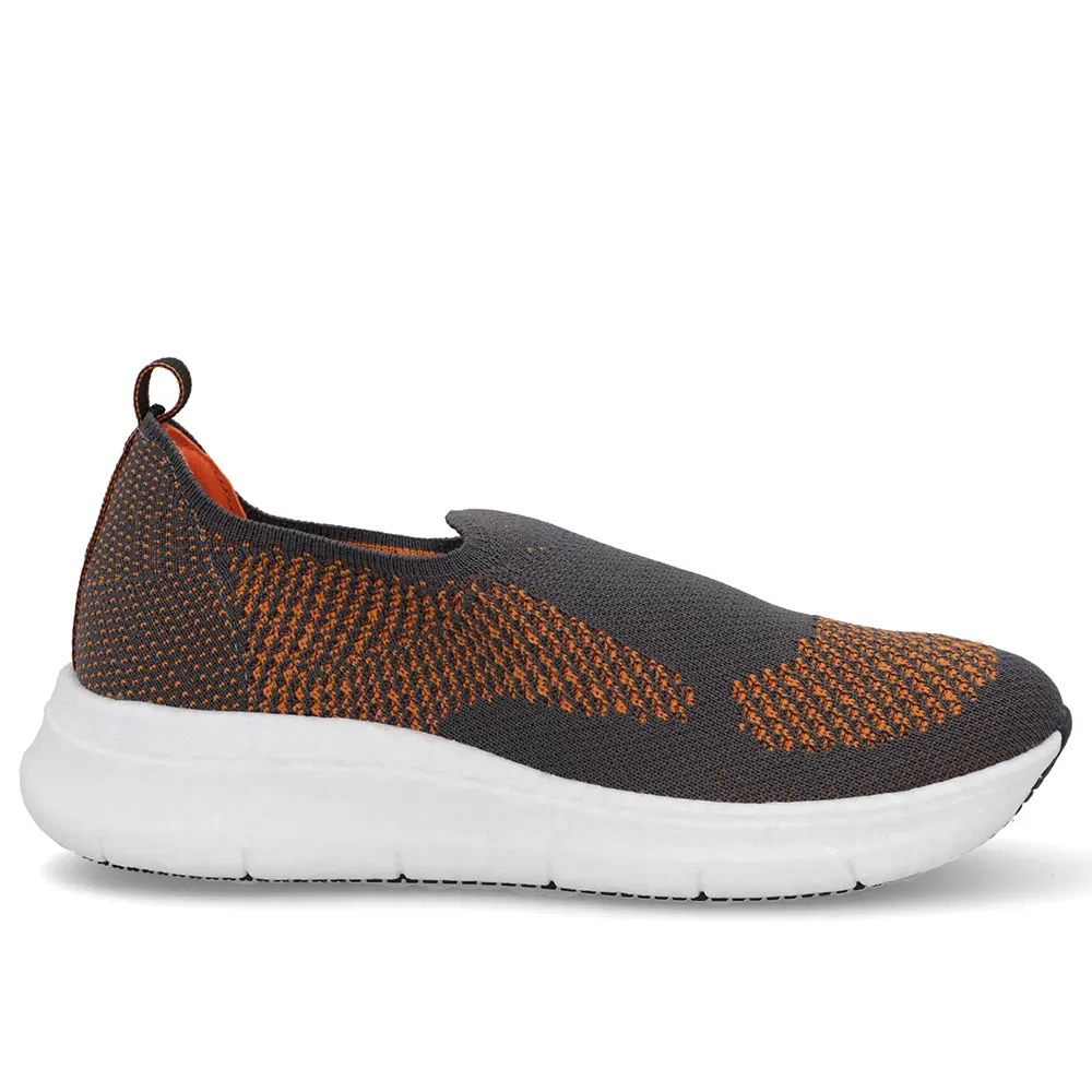 Tênis Cinza Tricot Slip On — imagem 1