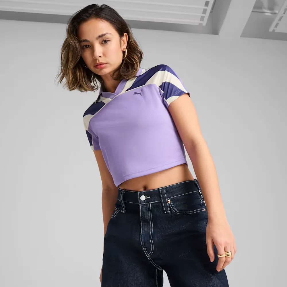 Camisa Baby Look FUTURE.Puma.ARCHIVE Football Feminina