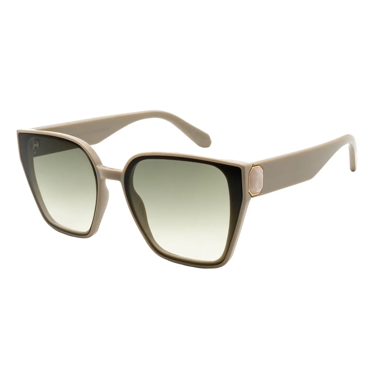 Óculos de Sol Feminino Marilyn Monroe Quadrado Degradê Verde — imagem 1