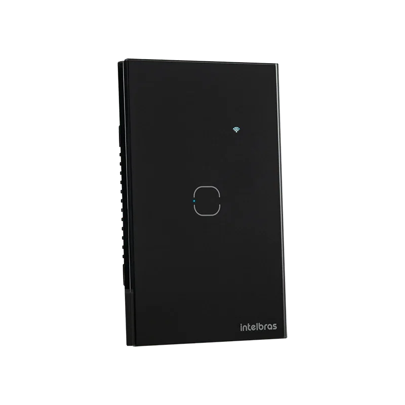 Interruptor inteligente Wi-Fi Touch Preto EIW 1001 Intelbras