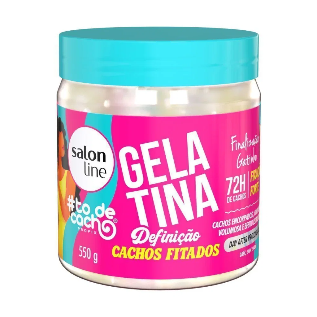 Gelatina Salon Line #todecacho Definição Cachos Fitados Finalização Gatinho 550g