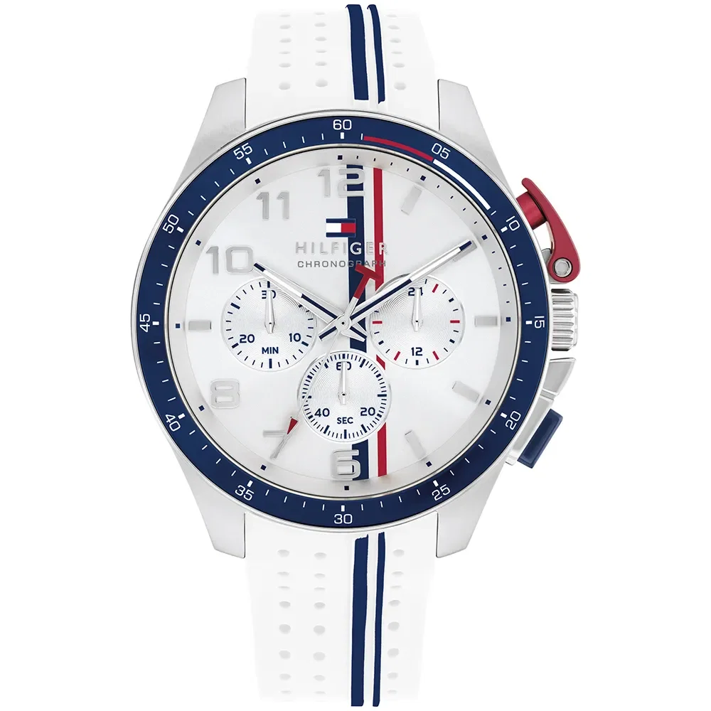 Relógio Tommy Hilfiger Masculino Borracha Branco 1792167