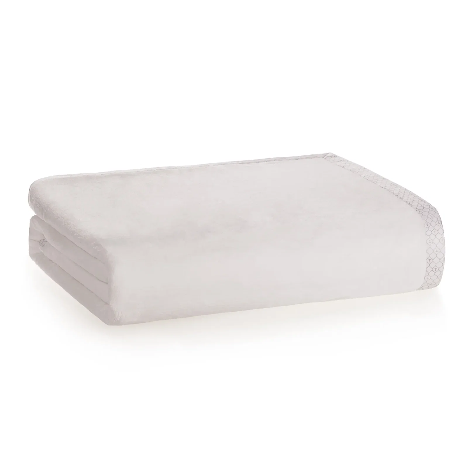 Cobertor Microfibra Aveludado Piemontesi Branco