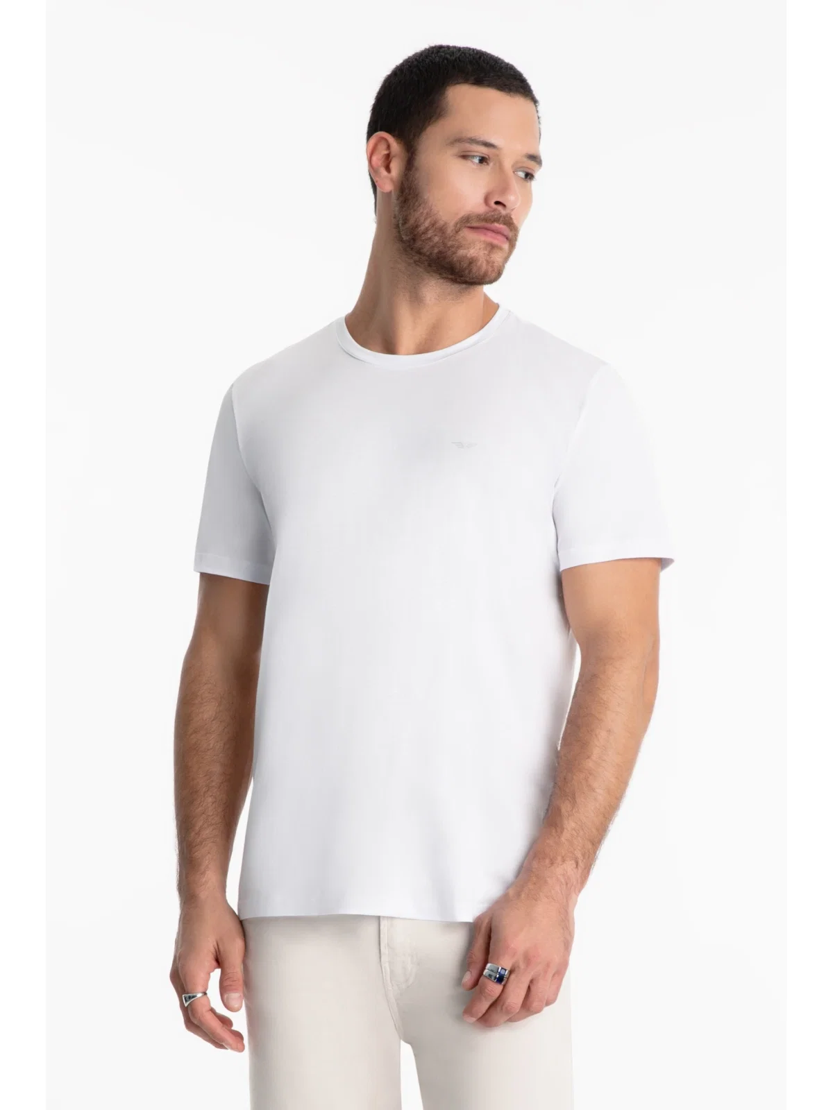 T-Shirt Pima Easa Mirror Branco