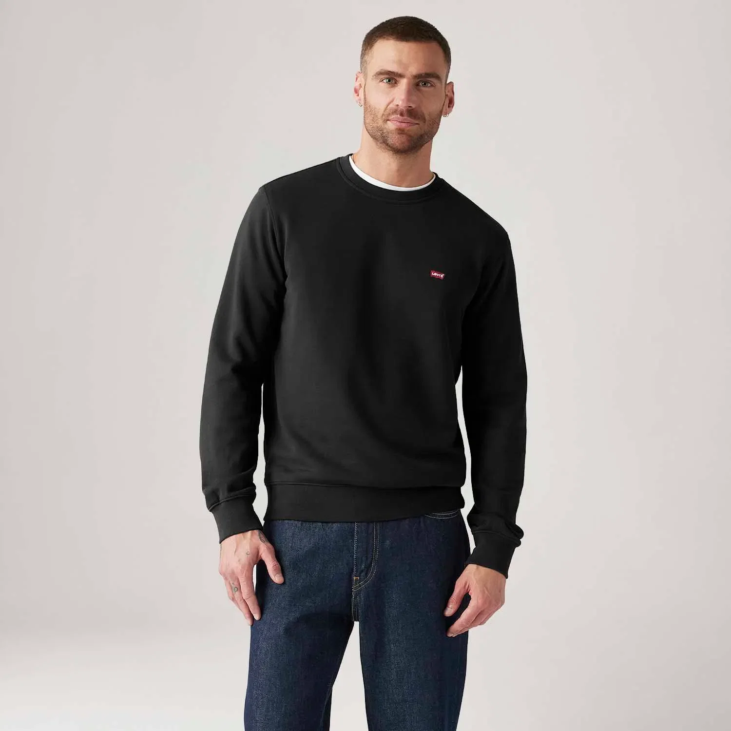 Moletom Levi's® Classic Sweater Preto Manga Longa — imagem 1