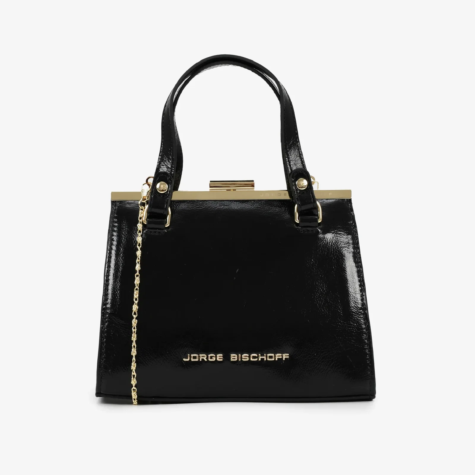 Bolsa Transversal Preto Couro