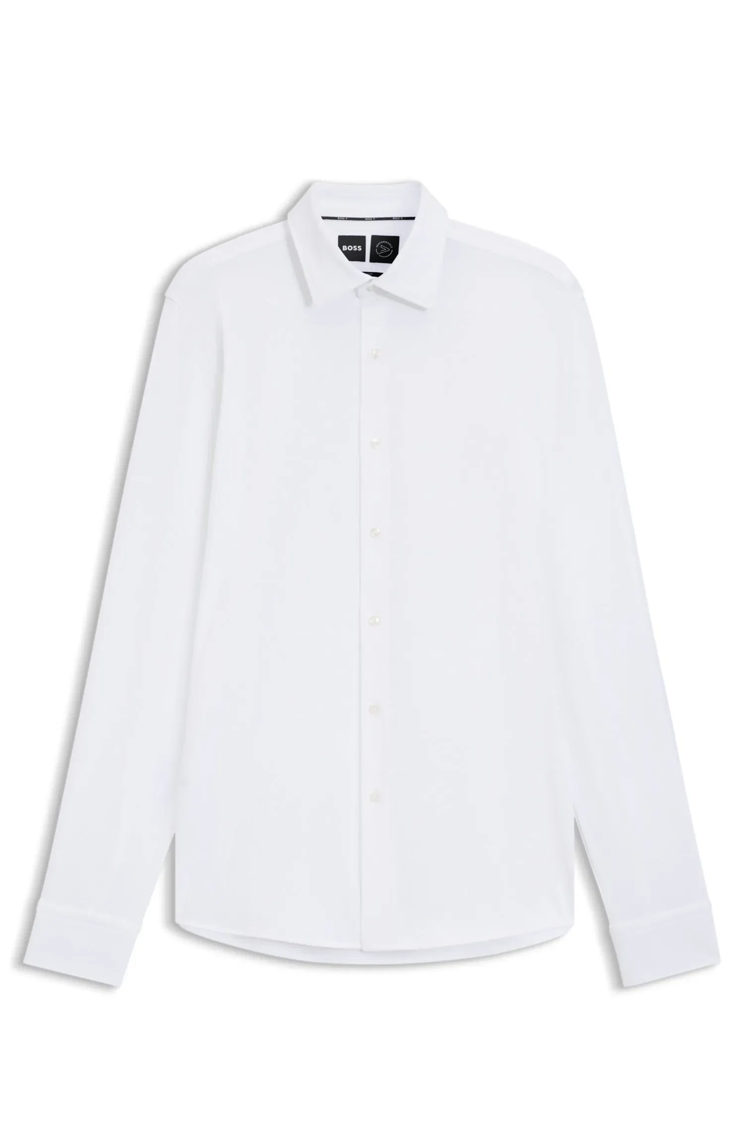 Camisa Slim Fit Em Jersey Estruturado — imagem 1