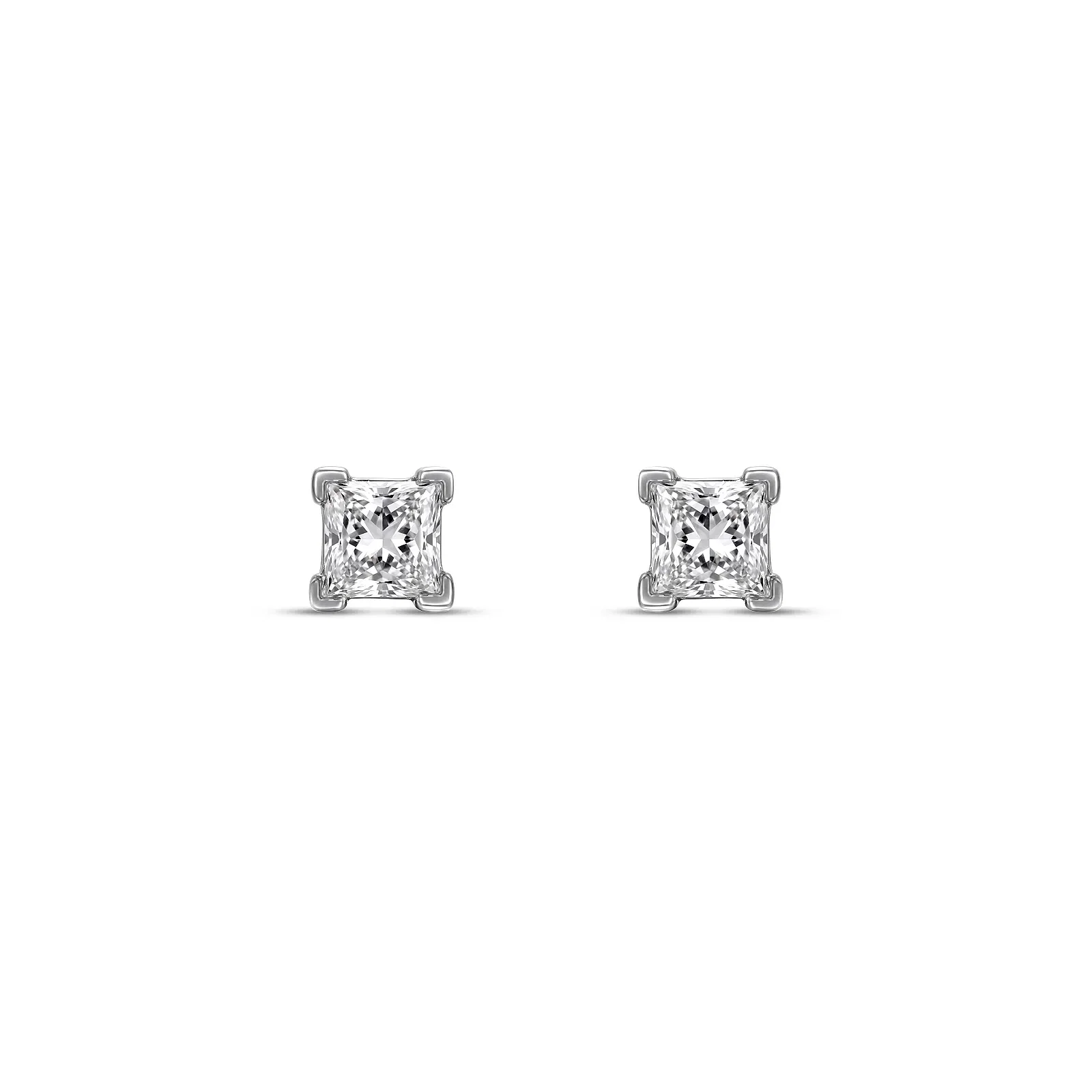 Brinco Solitário Cielo em Ouro Branco 18k com 0,4ct de Diamante de Laboratório