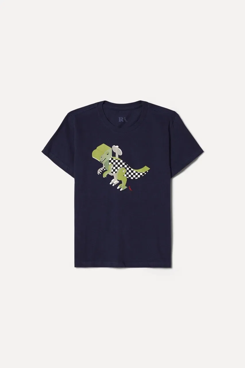 Camiseta Mini Sm Estampa Dino Toy