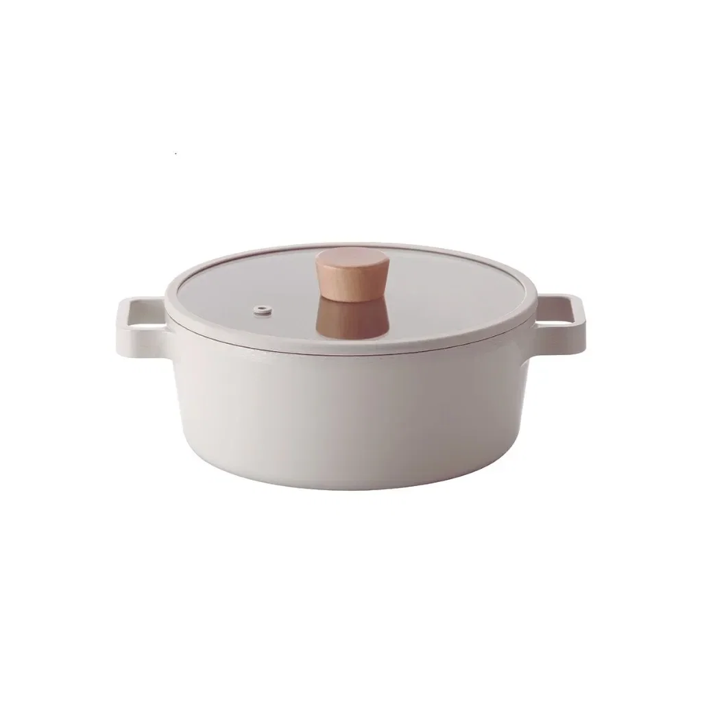 Caçarola Fika Revestimento Cerâmico Base em Alumínio 22cm Bege Neoflam
