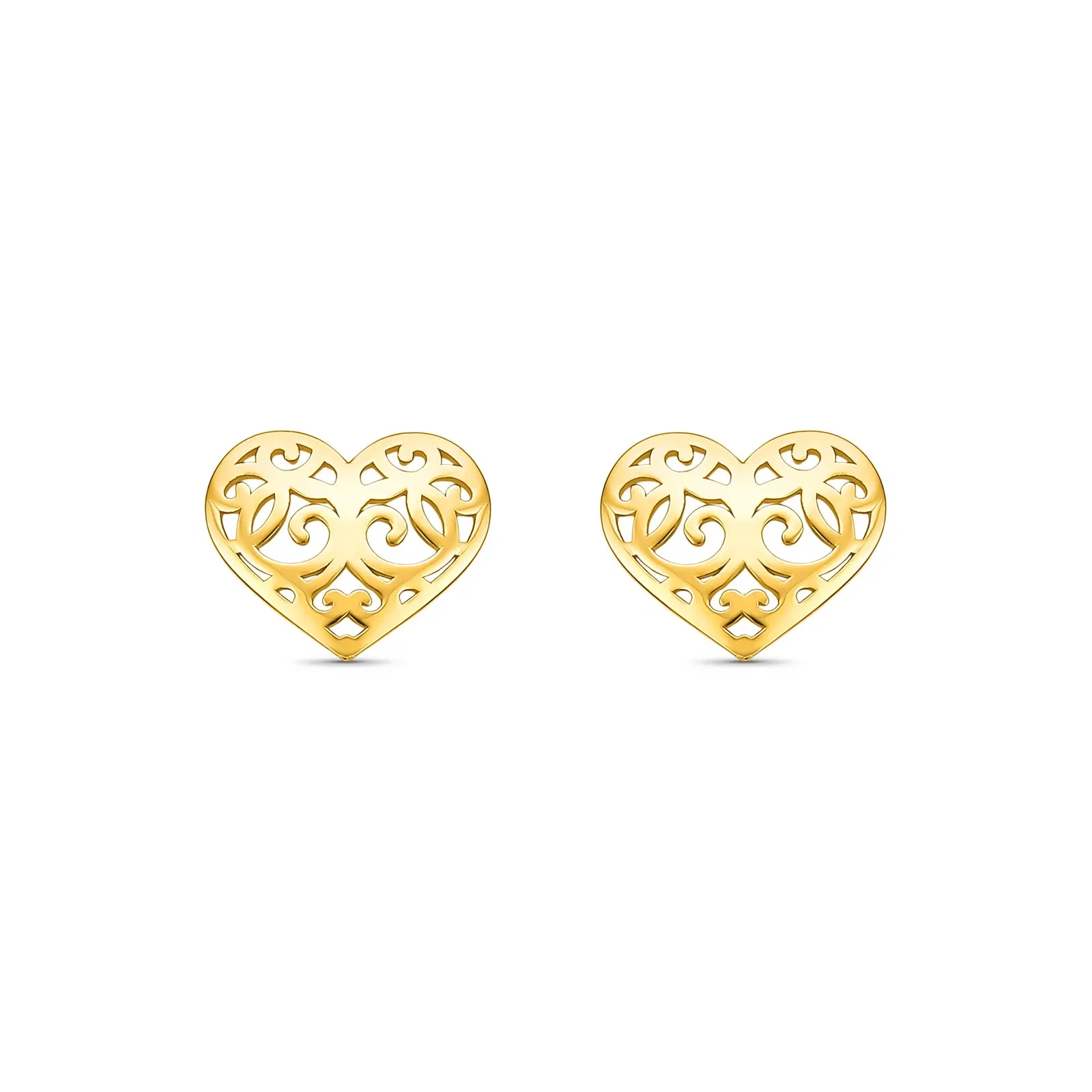 Brinco Gold Forms Coração em Ouro Amarelo 18k — imagem 1
