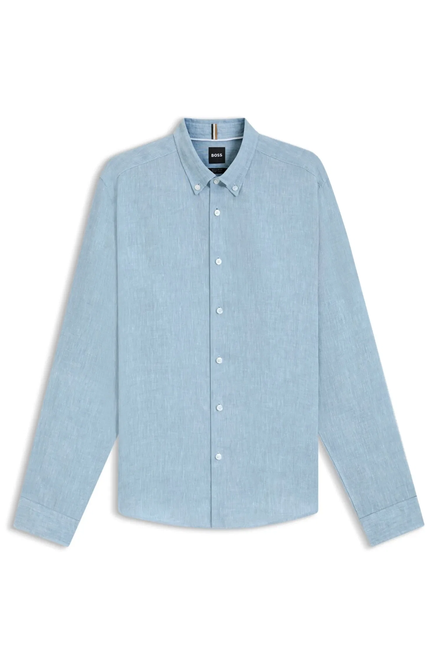 Camisa com botões Regular Fit em linho