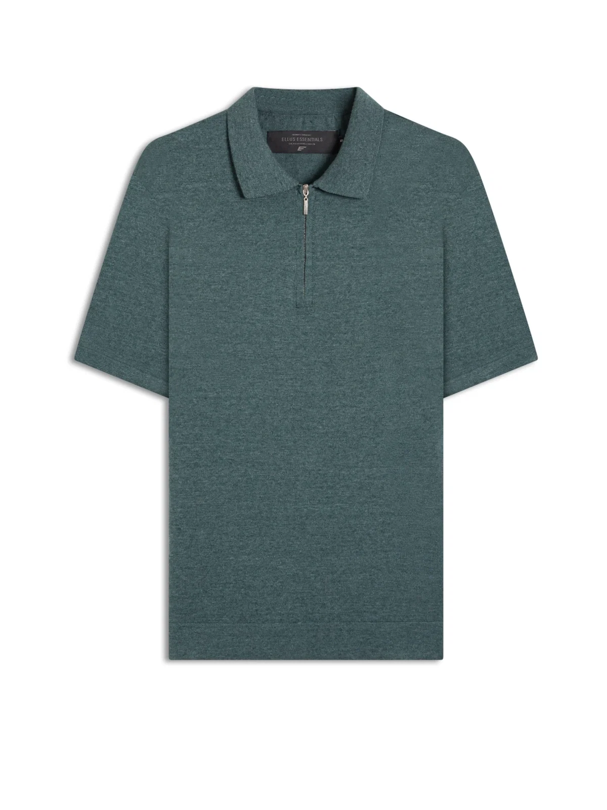 Polo Tricot Cotton Blend Zíper Bottle Mescla — imagem 1