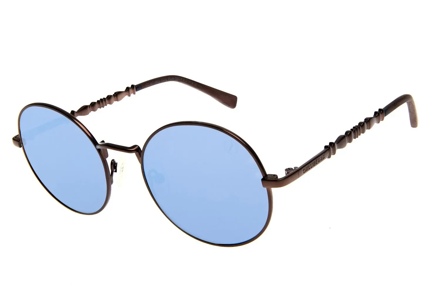 Óculos De Sol Feminino New Retrô Redondo Marrom — imagem 1