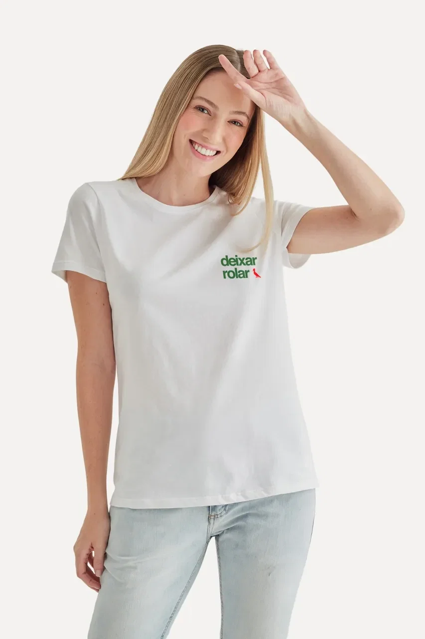 Camiseta Feminina Zeca Deixar Rolar — imagem 1