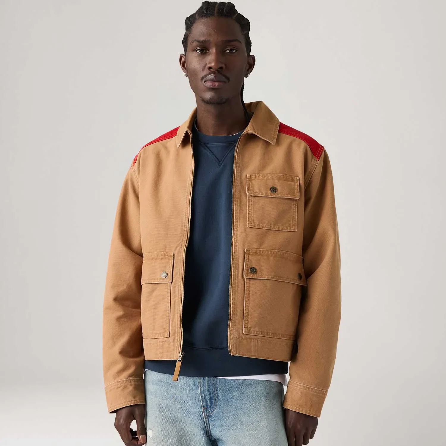 Jaqueta Levi's® Newell Utility Marrom Claro — imagem 1