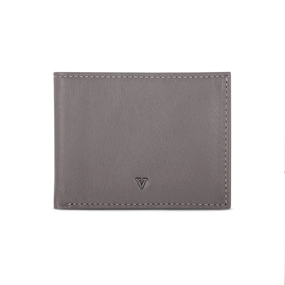 Carteira Masculina Couro Chumbo