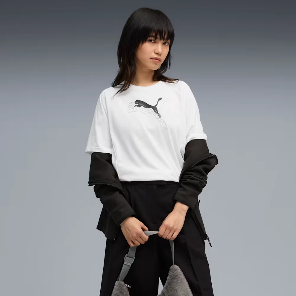 Camiseta Evostripe Relaxed Graphic Feminina — imagem 1