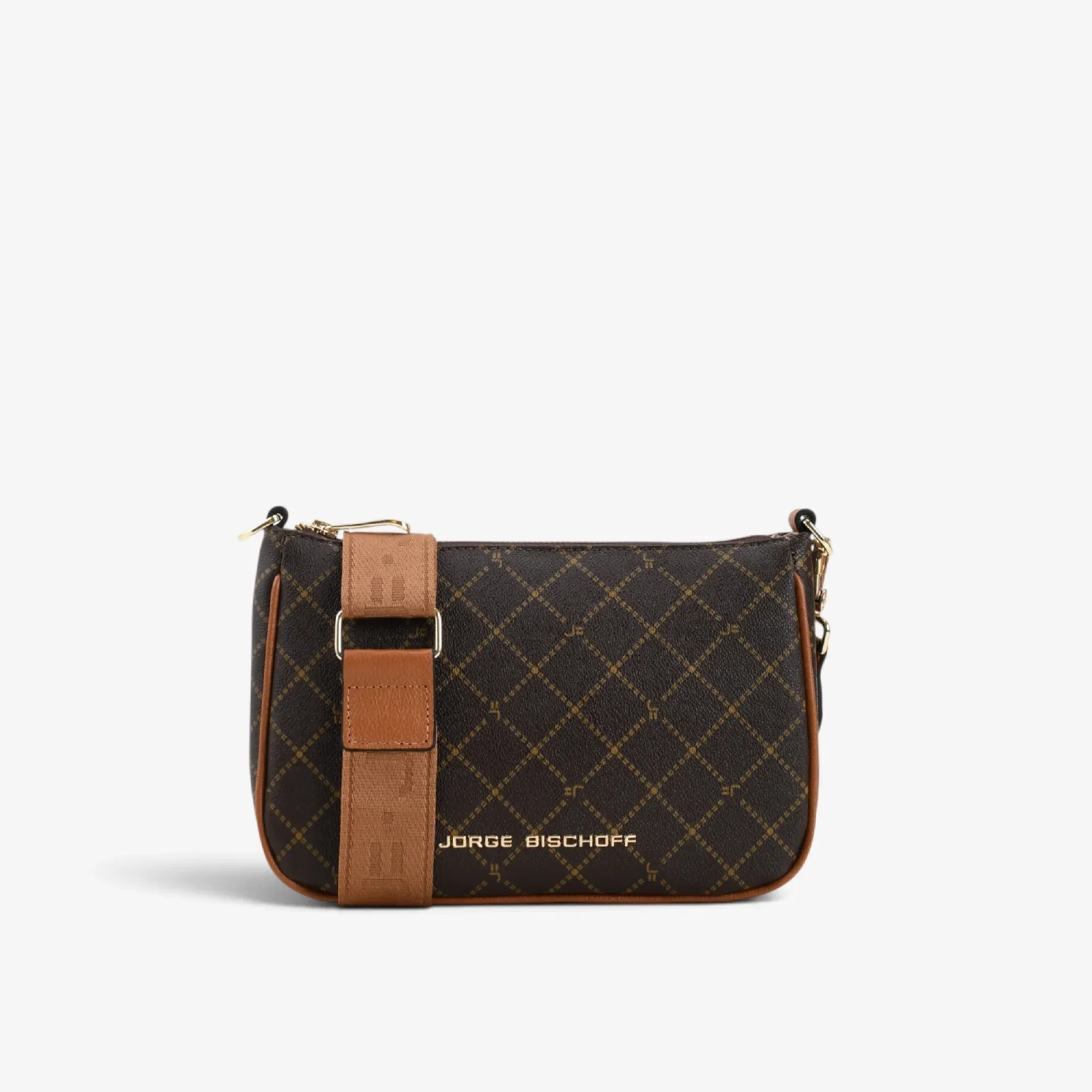 Bolsa Transversal Monograma Marrom Café — imagem 1