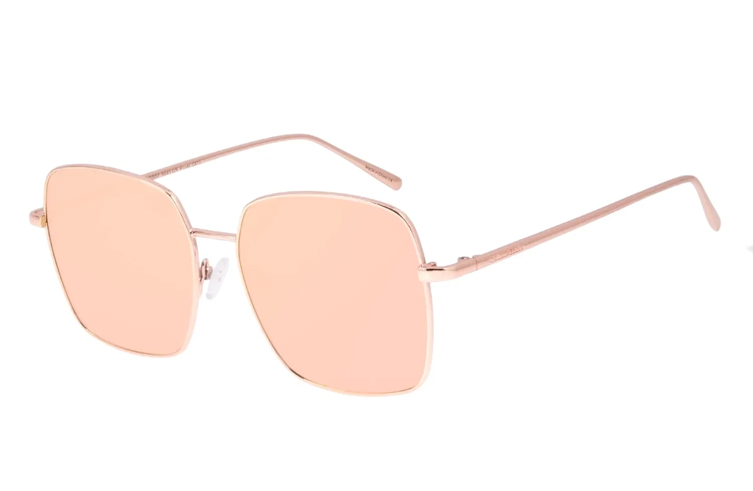 Óculos de Sol Feminino Chilli Beans Quadrado Banhado a Ouro Rosé — imagem 1