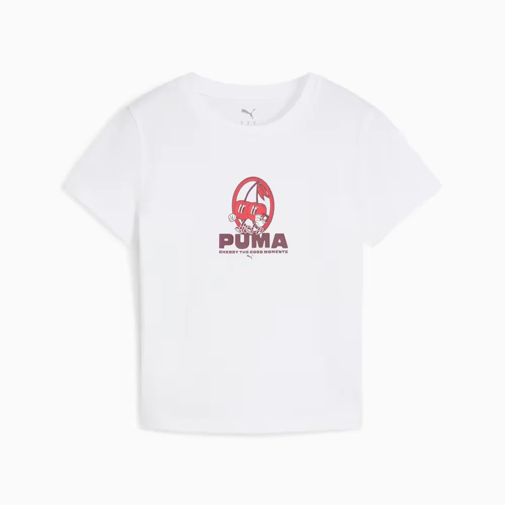Camiseta Graphic Cherry The Moment Slim Feminina — imagem 1