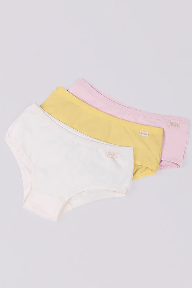 Kit Calcinha Infantil Liso
