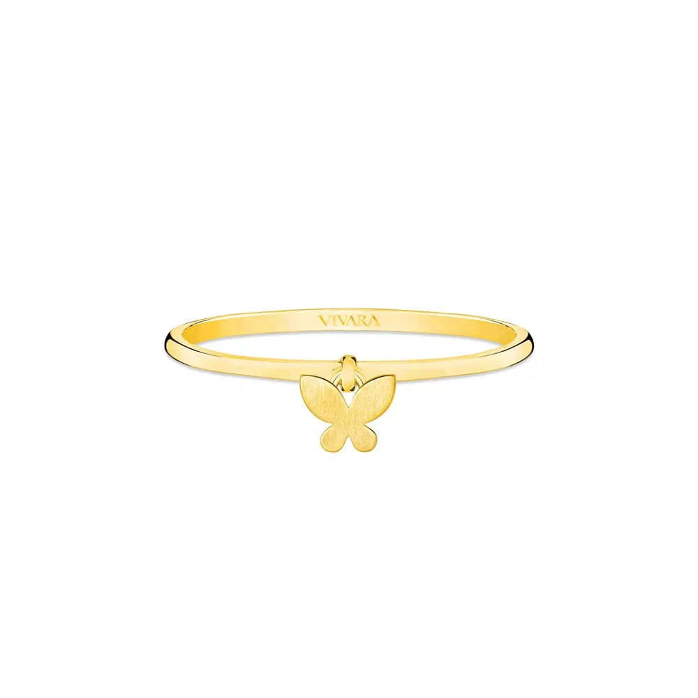 Anel Teens Borboleta em Ouro Amarelo 18k — imagem 1