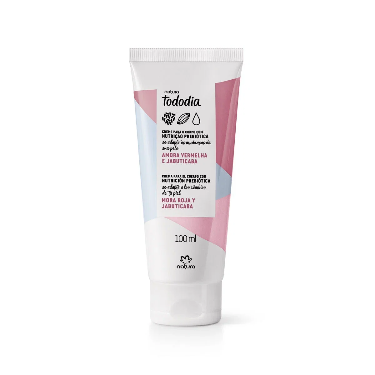 Creme Desodorante Nutritivo Corporal Tododia Amora Vermelha e Jabuticaba 100 ml