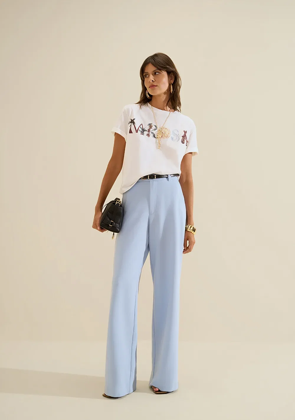 Calça Reta Origem Azul Escuro — imagem 1