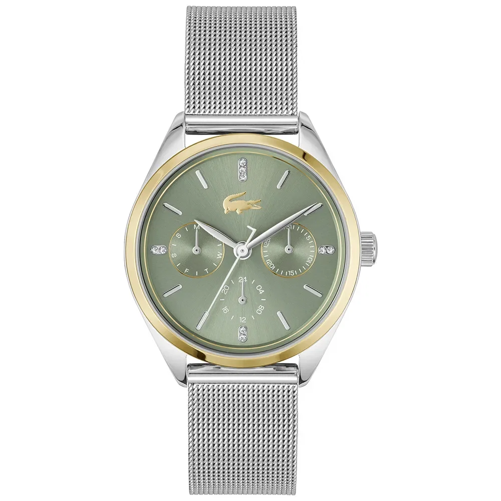 Relógio Lacoste Atena Feminino em Aço Prateado e Dourado 2001498