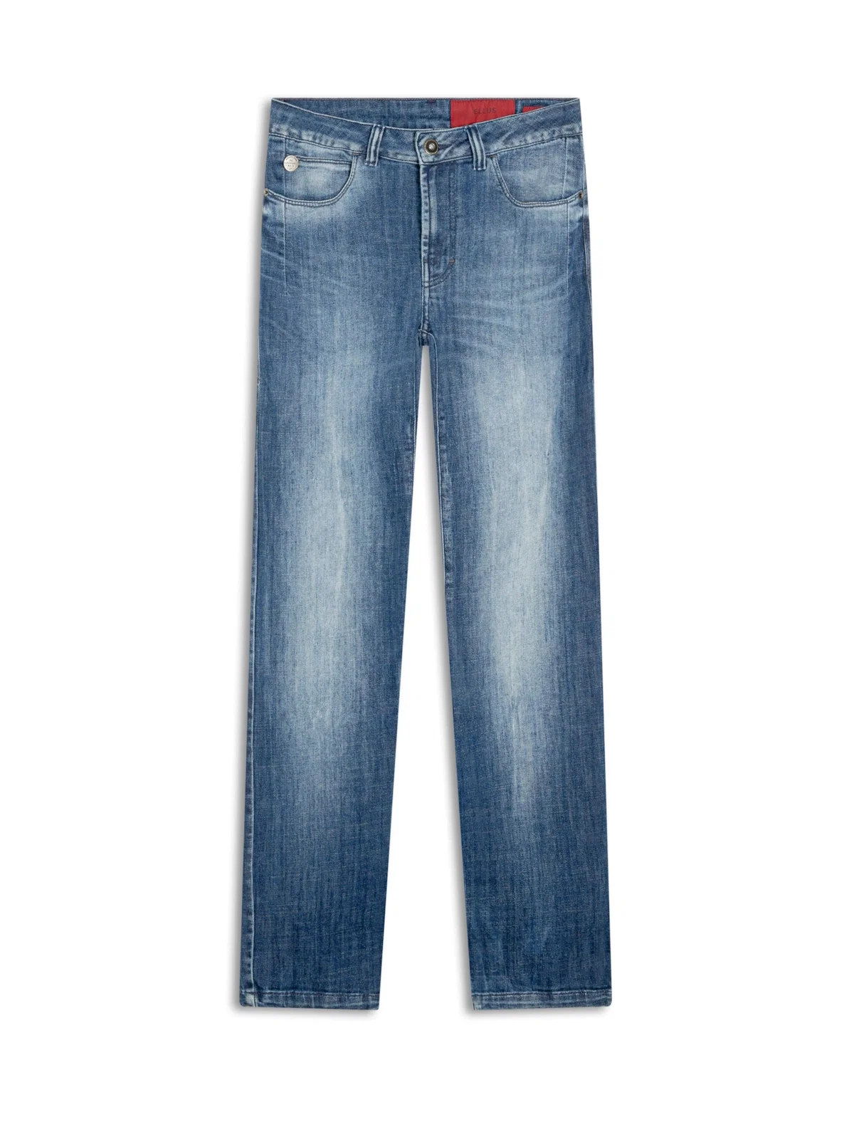 Calça Visco Indigo Elastic Slim Lav. Escuro C/ Tie Dye — imagem 1