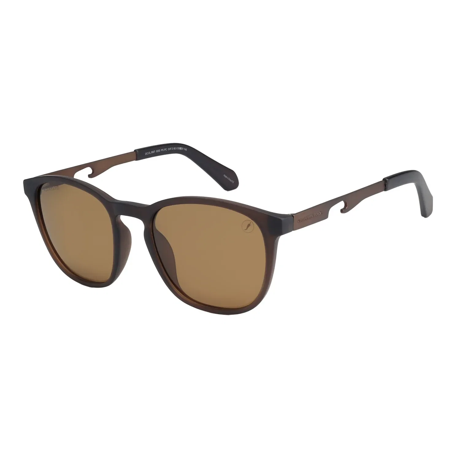 Óculos de Sol Masculino Chilli Beans Bossa Nova Marrom — imagem 1