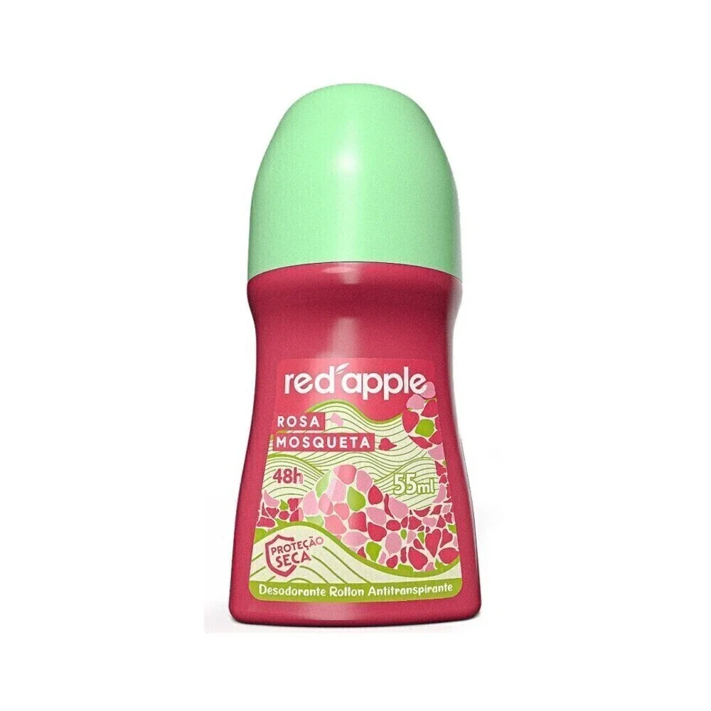 Desodorante Roll-On Red Apple Rosa Mosqueta 55ml