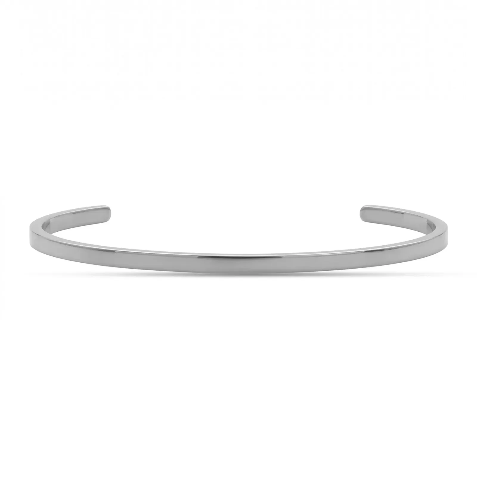 Bracelete Life Masculino em Aço Escovado com Zircônia Incolor — imagem 1