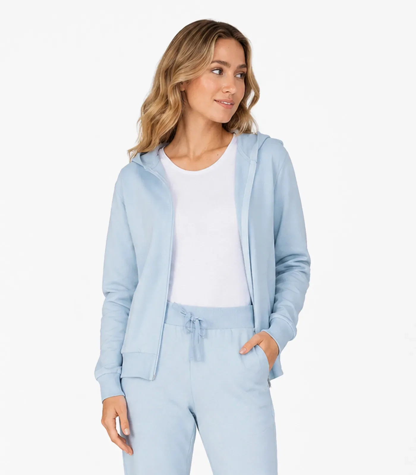 Jaqueta Com Capuz Básica Select Azul