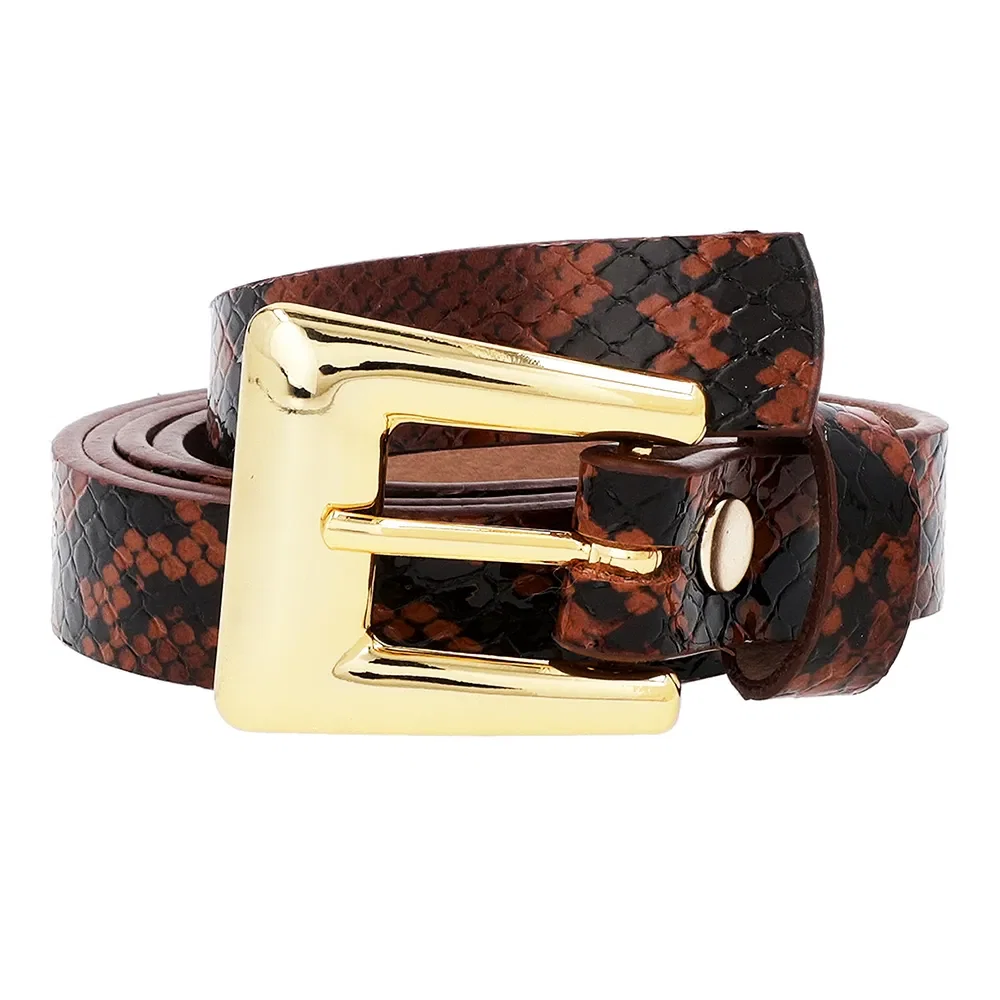 Cinto Couro Animal Print Cobra — imagem 1